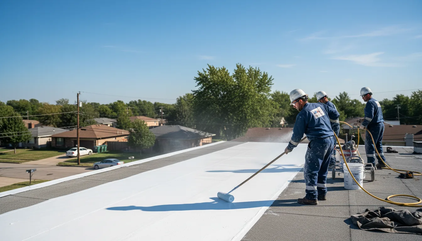 Commercial roof coating in Linton, IN near me